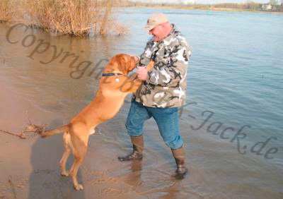 Mit Papa am Rhein spielen